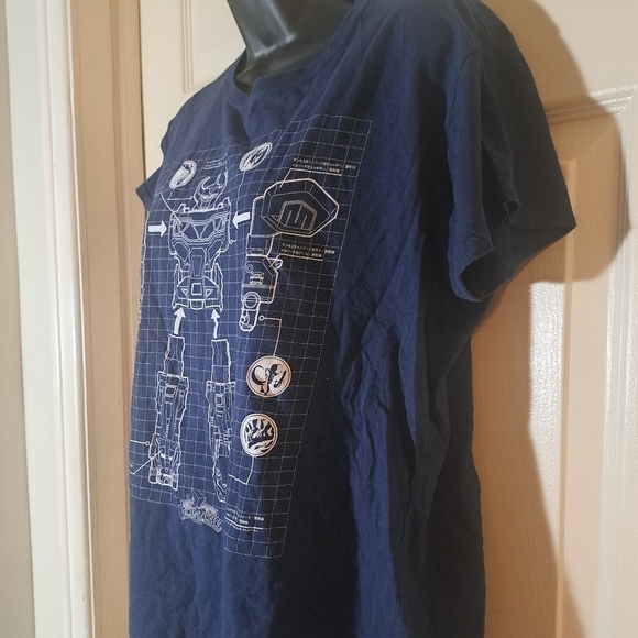 Gildan graphic power Rangers T-shirt size 2XL - Picture 4 of 6